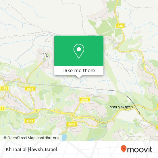 Карта Khirbat al Ḩawsh