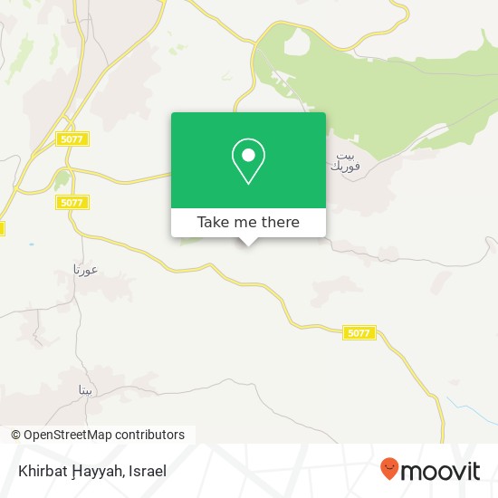 Карта Khirbat Ḩayyah