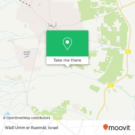Wādī Umm er Rueimāt map
