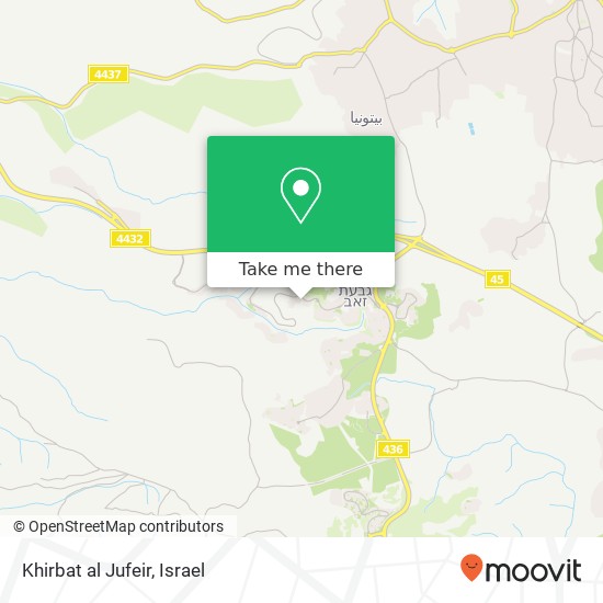 Khirbat al Jufeir map