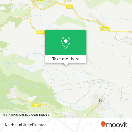 Khirbat al Jubei‘a map