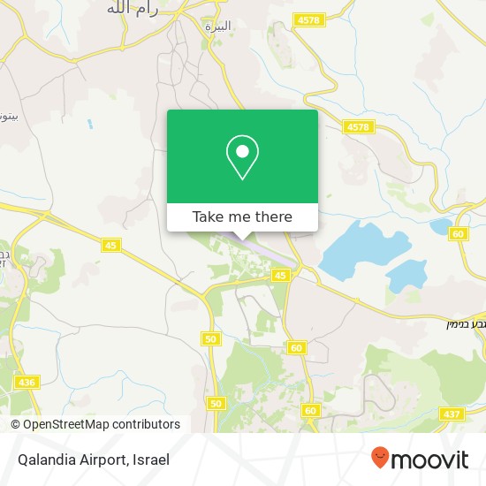 Qalandia Airport map