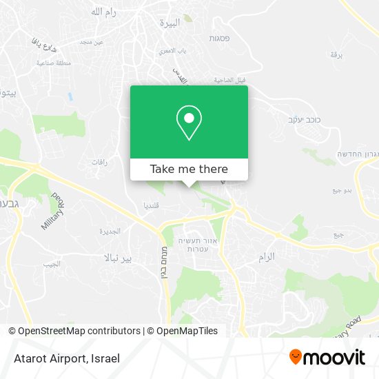 Atarot Airport map