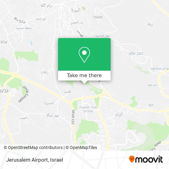 Jerusalem Airport map