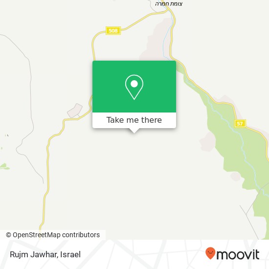 Rujm Jawhar map