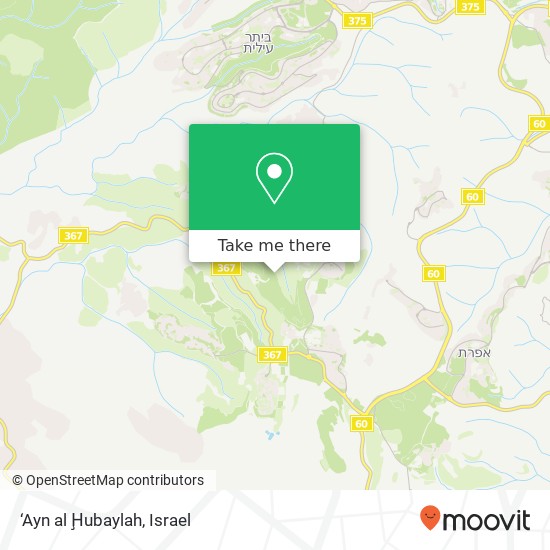 ‘Ayn al Ḩubaylah map