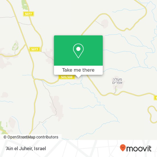 ‘Ain el Juheir map