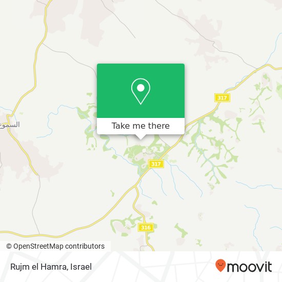 Rujm el Hamra map
