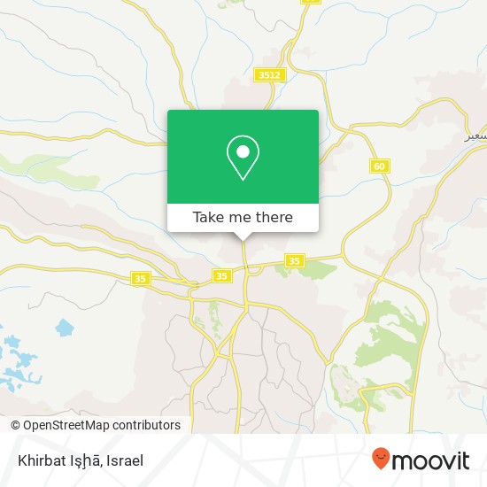 Khirbat Işḩā map