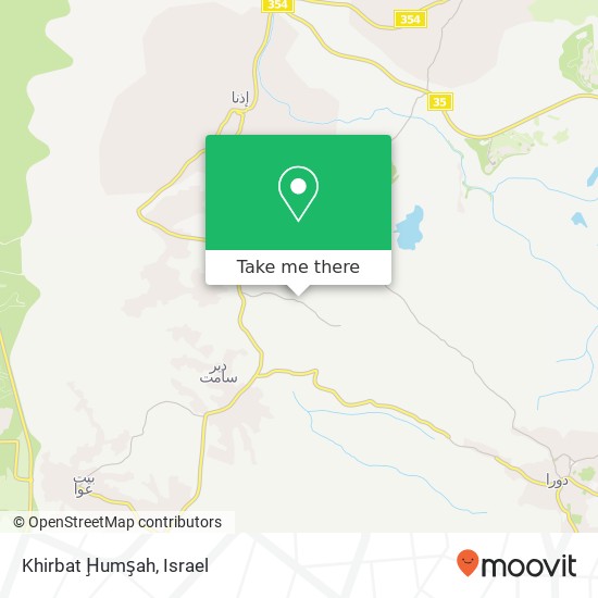 Khirbat Ḩumşah map