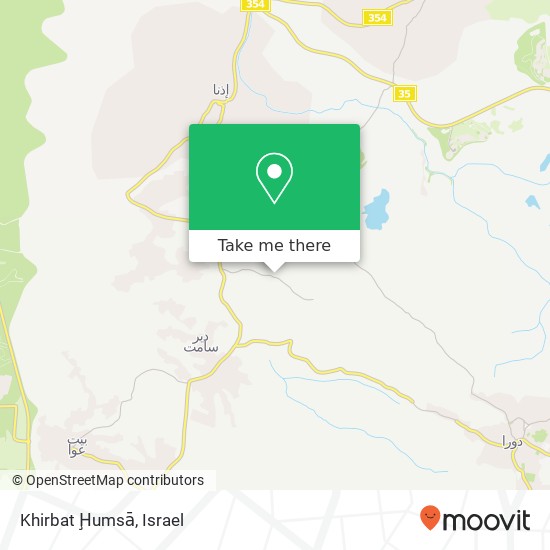 Khirbat Ḩumsā map