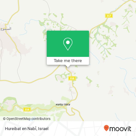 Hureibat en Nabī map