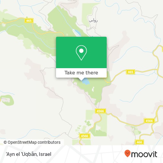 ‘Ayn el ‘Uqbān map