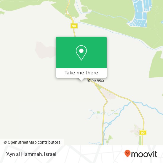 Карта ‘Ayn al Ḩammah