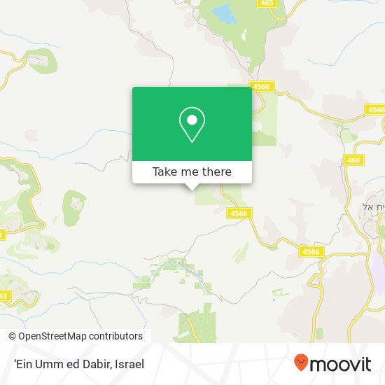 ‘Ein Umm ed Dabir map