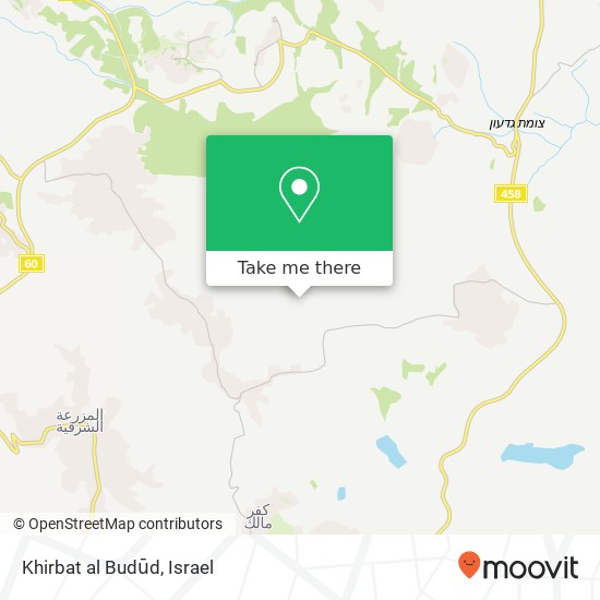 Khirbat al Budūd map