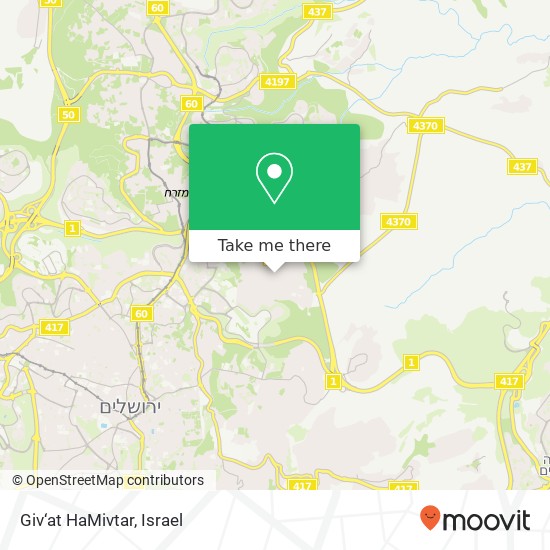 Карта Giv‘at HaMivtar