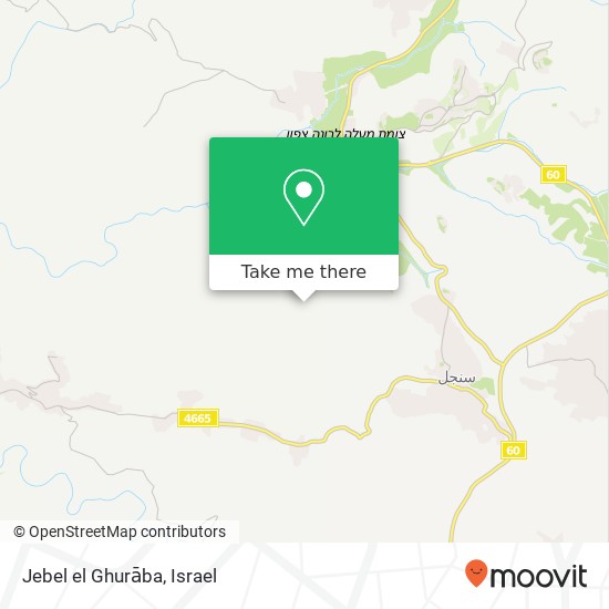 Jebel el Ghurāba map