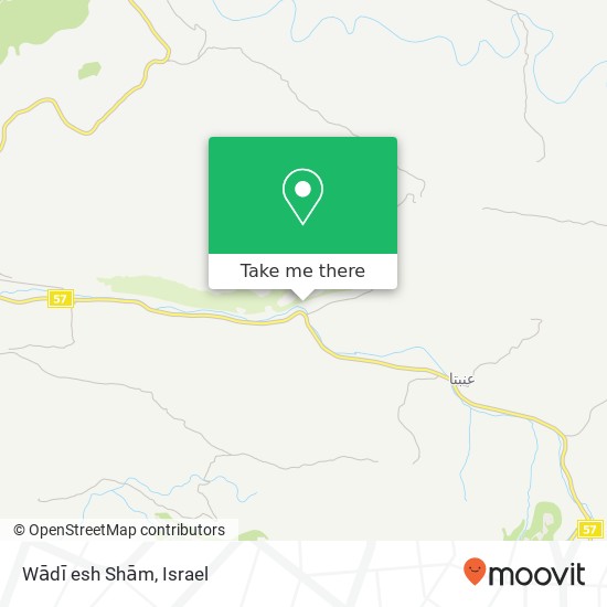 Wādī esh Shām map