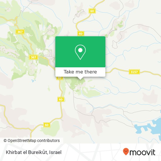 Карта Khirbat el Bureikūt