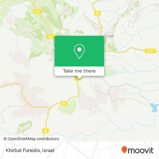 Карта Khirbat Fureidis