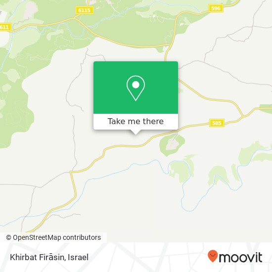 Карта Khirbat Firāsin