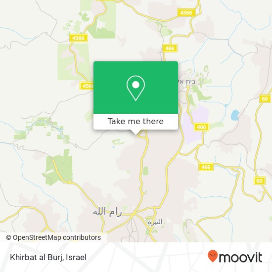 Khirbat al Burj map