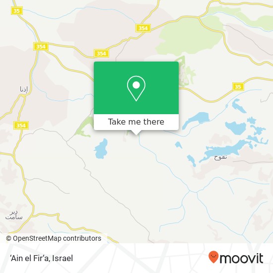 Карта ‘Ain el Fir‘a