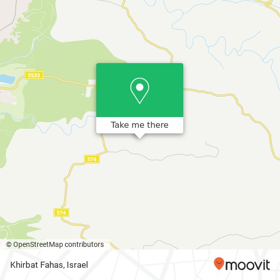 Khirbat Fahas map