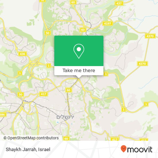 Карта Shaykh Jarrah