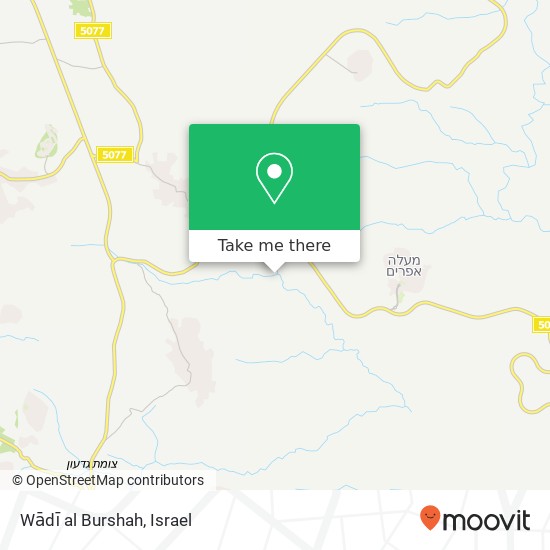 Wādī al Burshah map