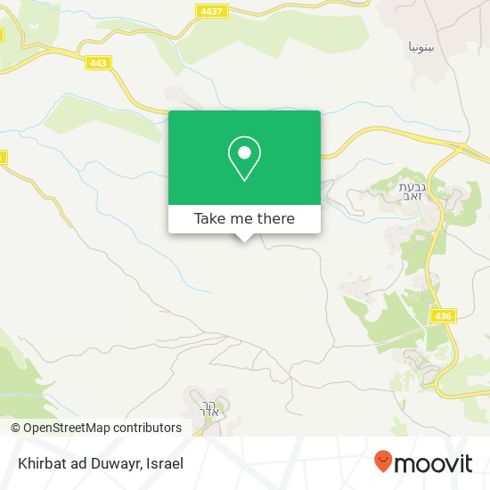 Карта Khirbat ad Duwayr