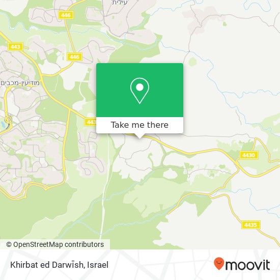 Карта Khirbat ed Darwīsh