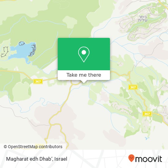 Magharat edh Dhab‘ map