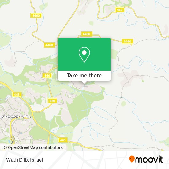 Wādī Dilb map