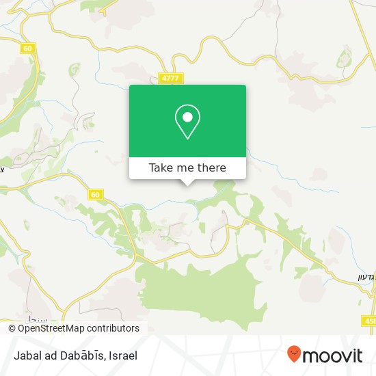 Карта Jabal ad Dabābīs