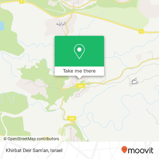 Карта Khirbat Deir Sam’an