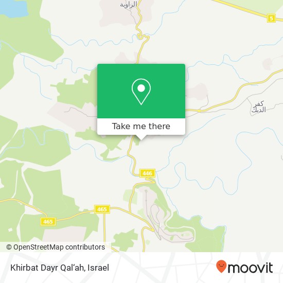 Карта Khirbat Dayr Qal‘ah