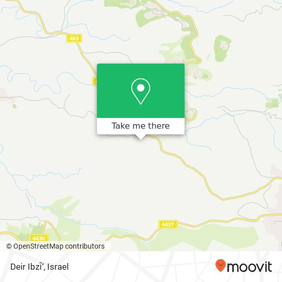 Deir Ibzī‘ map