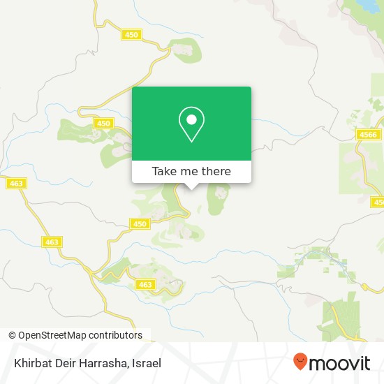 Карта Khirbat Deir Harrasha