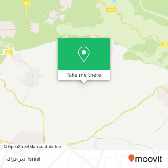 Карта دير غزالة