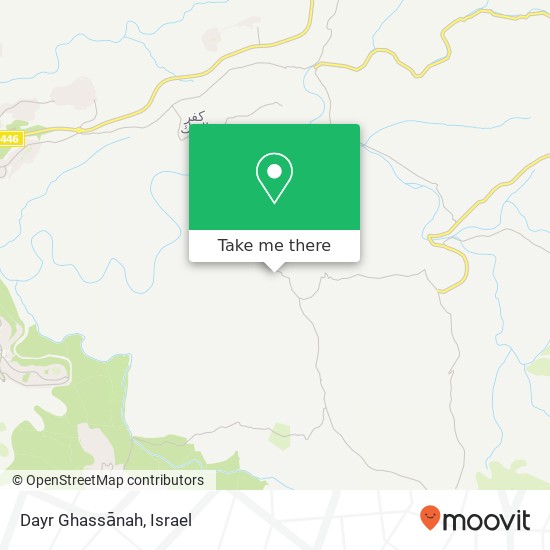 Dayr Ghassānah map