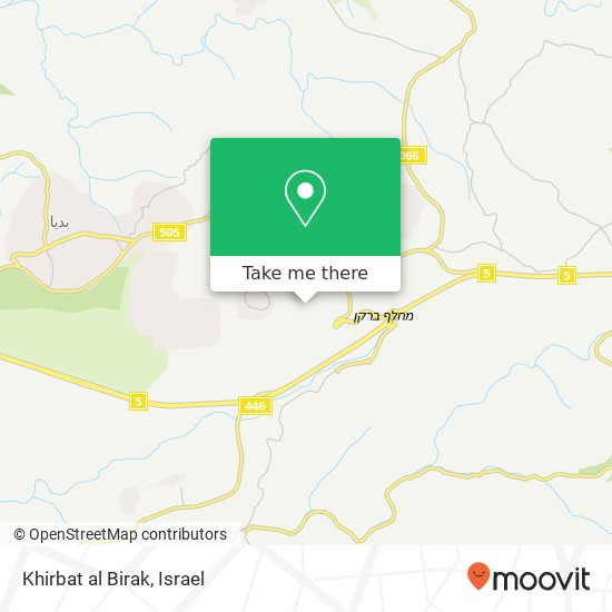 Карта Khirbat al Birak