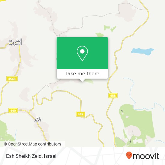 Карта Esh Sheikh Zeid