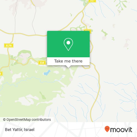 Карта Bet Yattir