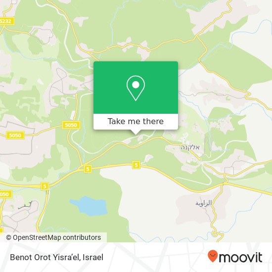 Benot Orot Yisra’el map