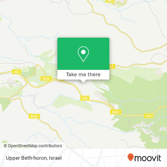 Upper Beth-horon map