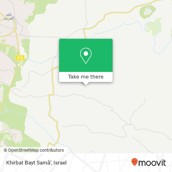 Khirbat Bayt Samā’ map