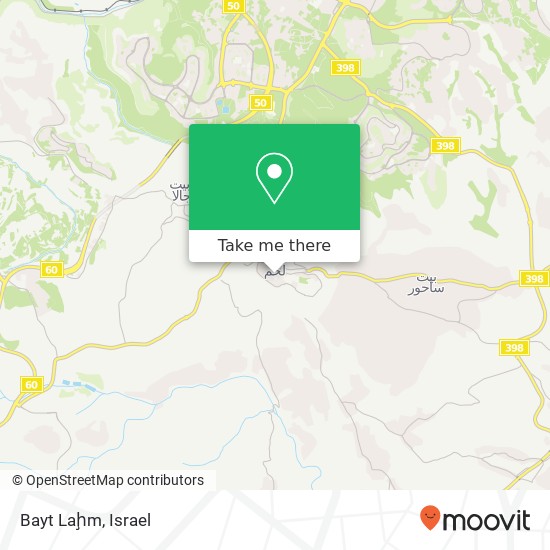 Bayt Laḩm map