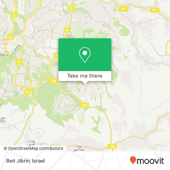 Карта Beit Jibrin